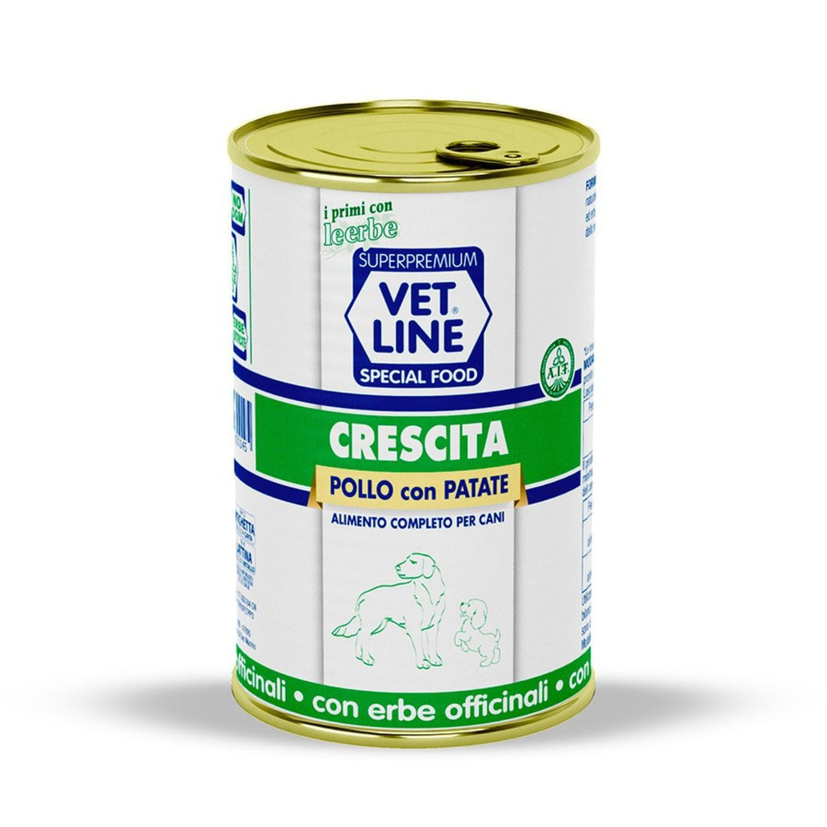 Vet Line Crescita Pollo e Patate Umido Monoproteico per Cuccioli 400 g