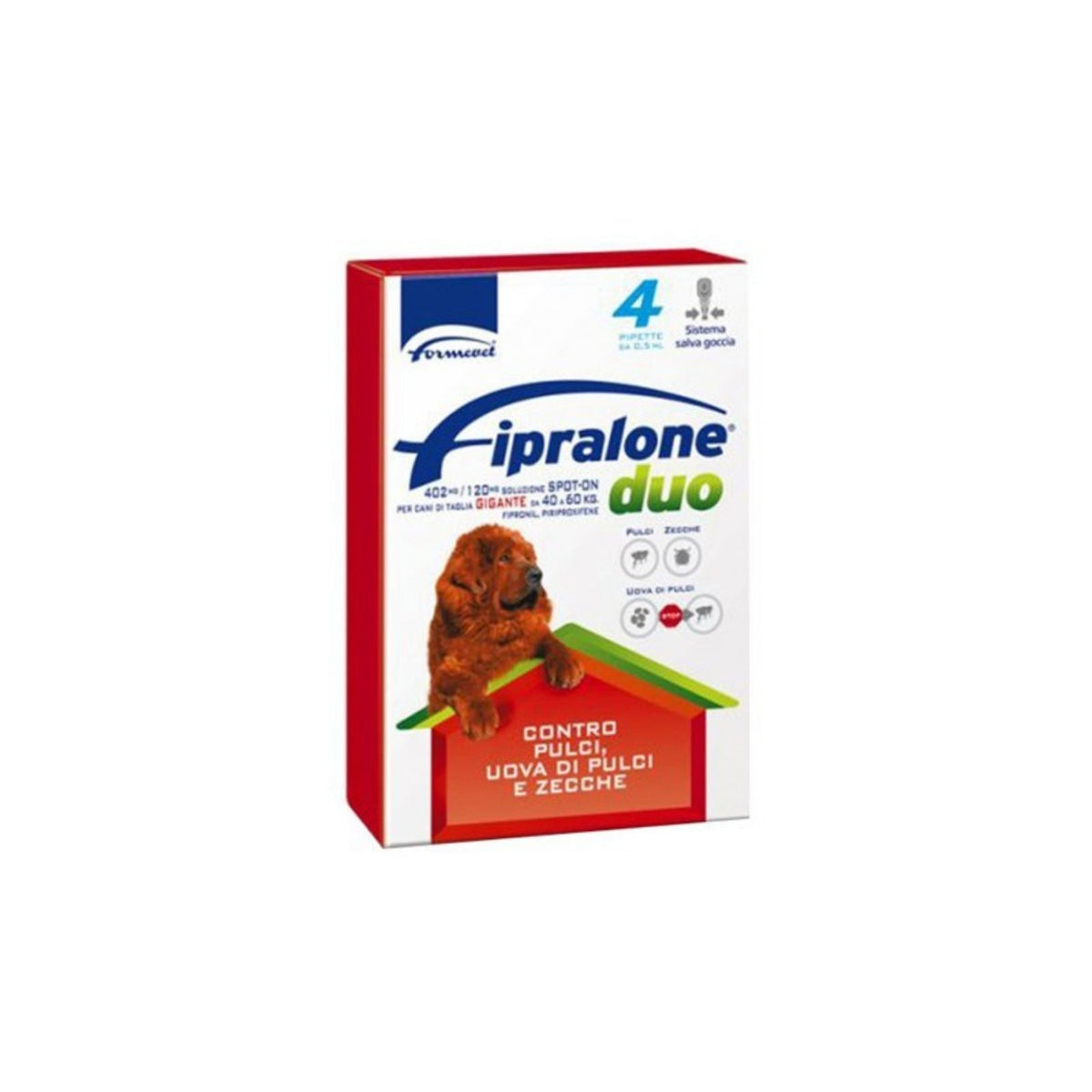 Fipralone DUO Antiparassitario Spot-On per Cani 4 Pipette Formevet