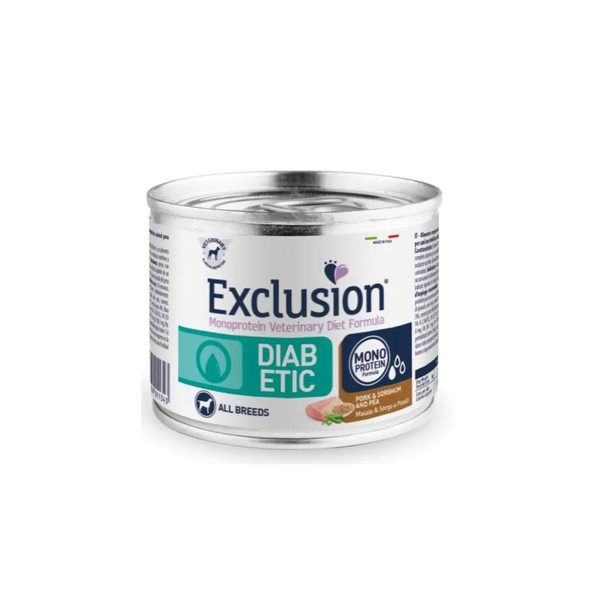 Exclusion Diet Diabetic Maiale &amp; Sorgo Alimento Umido Monoproteico per Cani