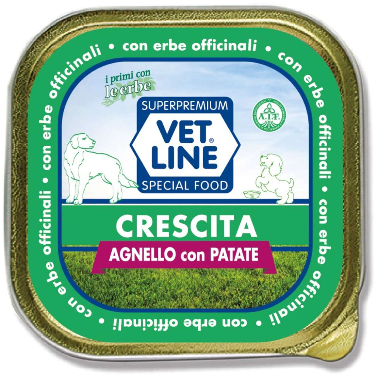 Vet Line Umido Crescita Agnello e Patate per Cuccioli Puppy VetLine