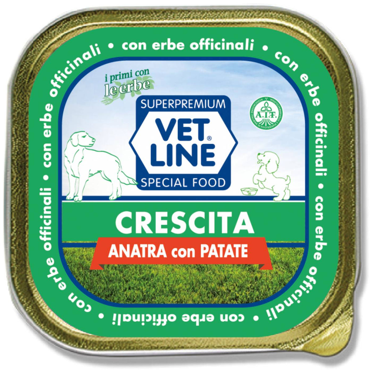 Vet Line Umido Crescita Anatra e Patate per Cuccioli Puppy VetLine