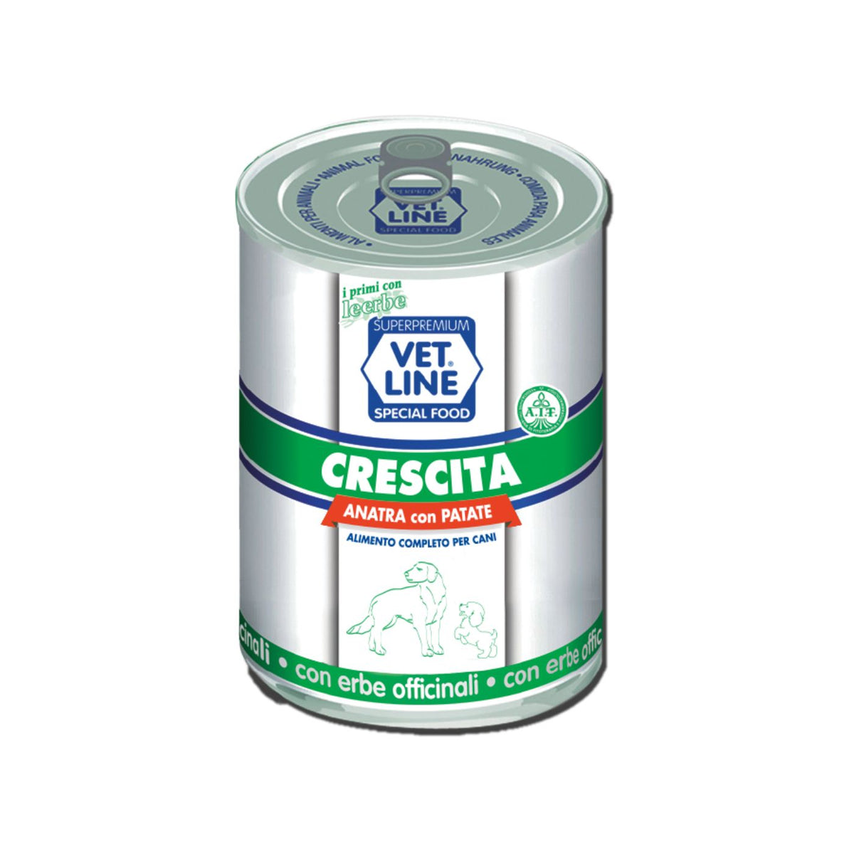 Vet Line Umido Crescita Anatra e Patate per Cuccioli Puppy VetLine