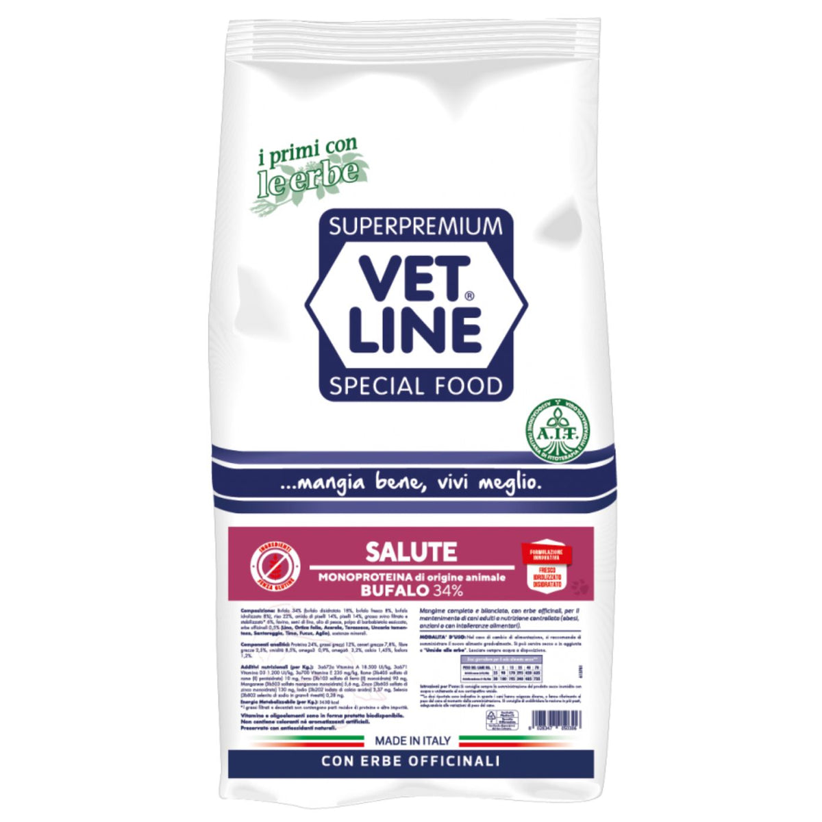 Vet Line Linea Salute Bufalo per Cani Adulti VetLine