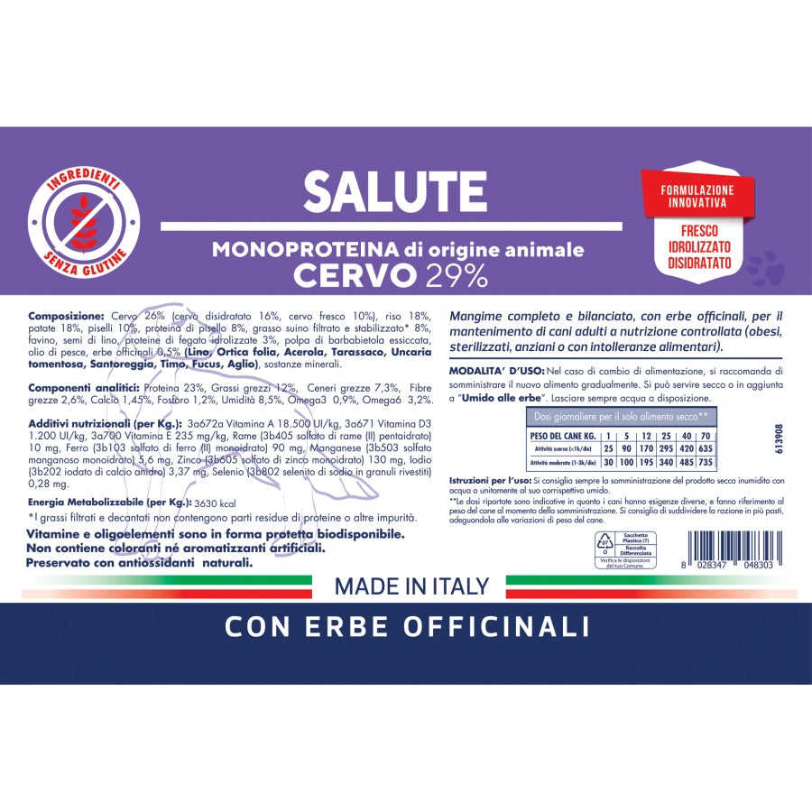 Vet Line Linea Salute Cervo per Cani Adulti VetLine