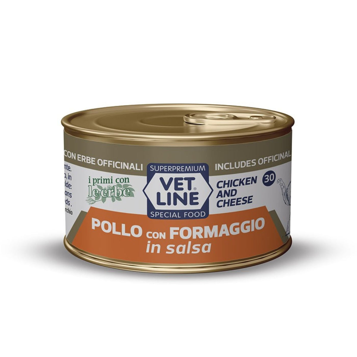 Vet Line Umido Pollo con Formaggio in Salsa per Gatti Vetline 70 g