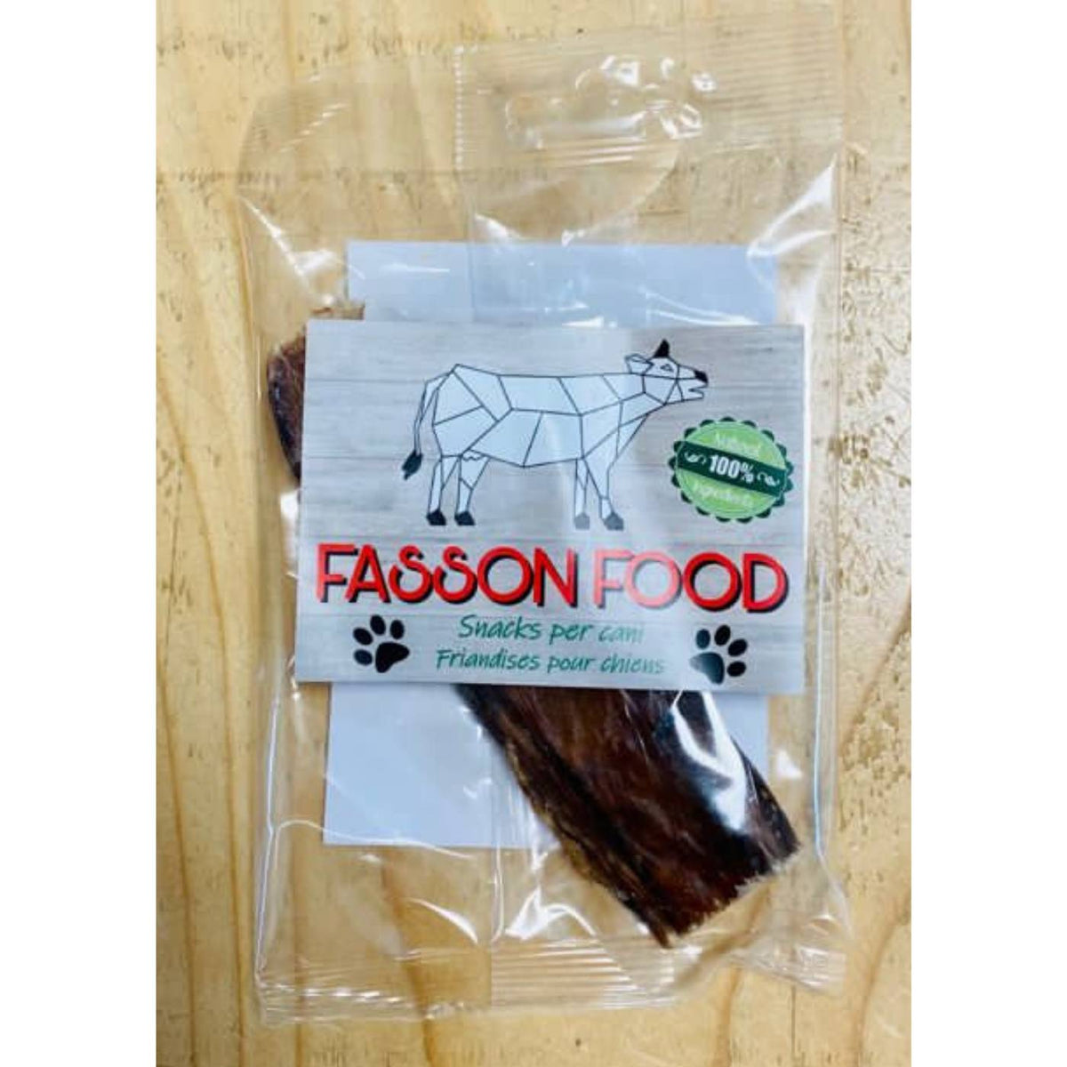 Fasson Food Nervo di Bue Verga di Toro Filiera Piemontese Masticativo Naturale per Cani