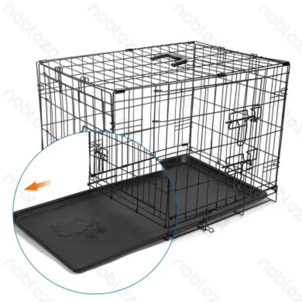 Kennel Gabbia Trasportino in Metallo per Cani e Gatti