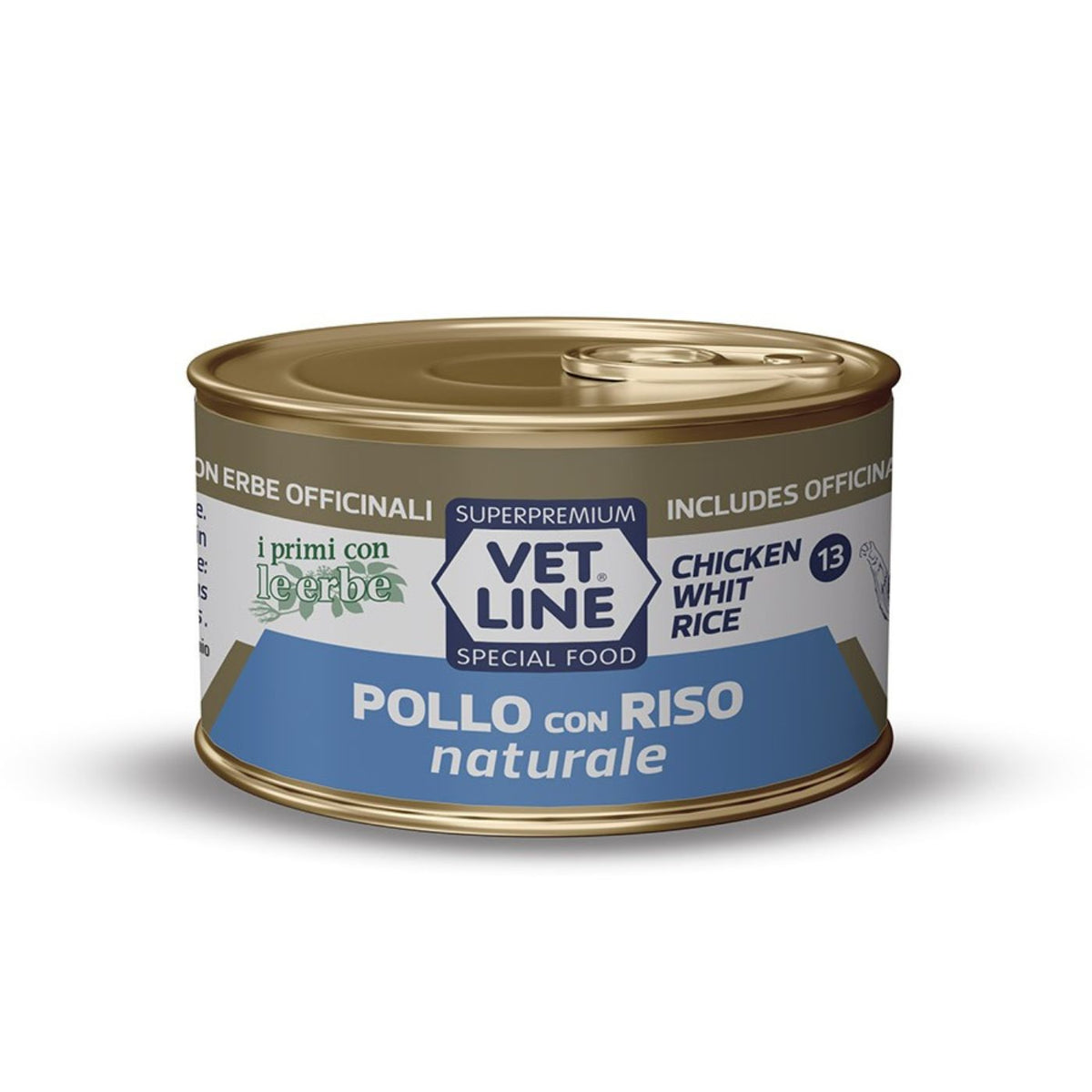 Vet Line Umido Naturale Pollo e Riso per Gatti Vetline 70 g