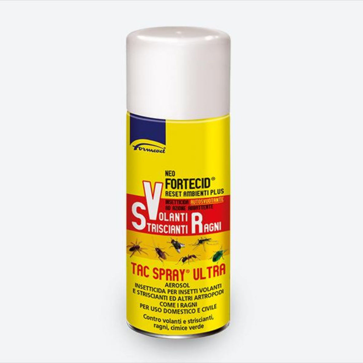 Fortecid Reset Ambienti Plus Insetticida per Insetti Volanti Striscianti e Ragni Neo 150 ml Formevet