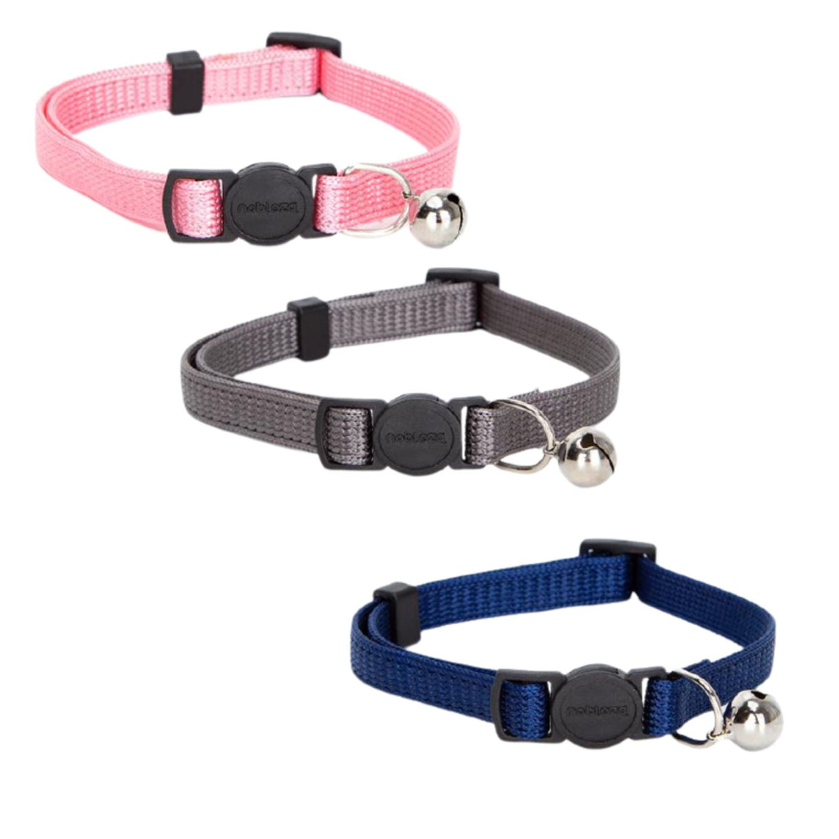 zstop-Collare per Gatti in Nylon Tinta Unita