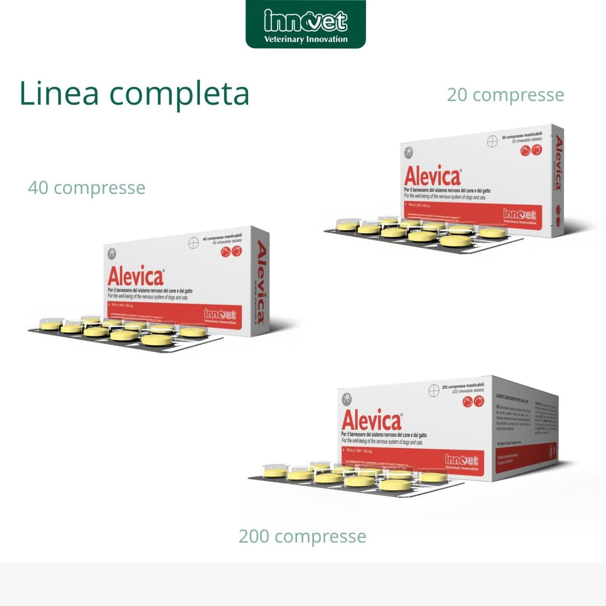 Alevica Integratore Compresse Masticabili per Cani e Gatti Innovet