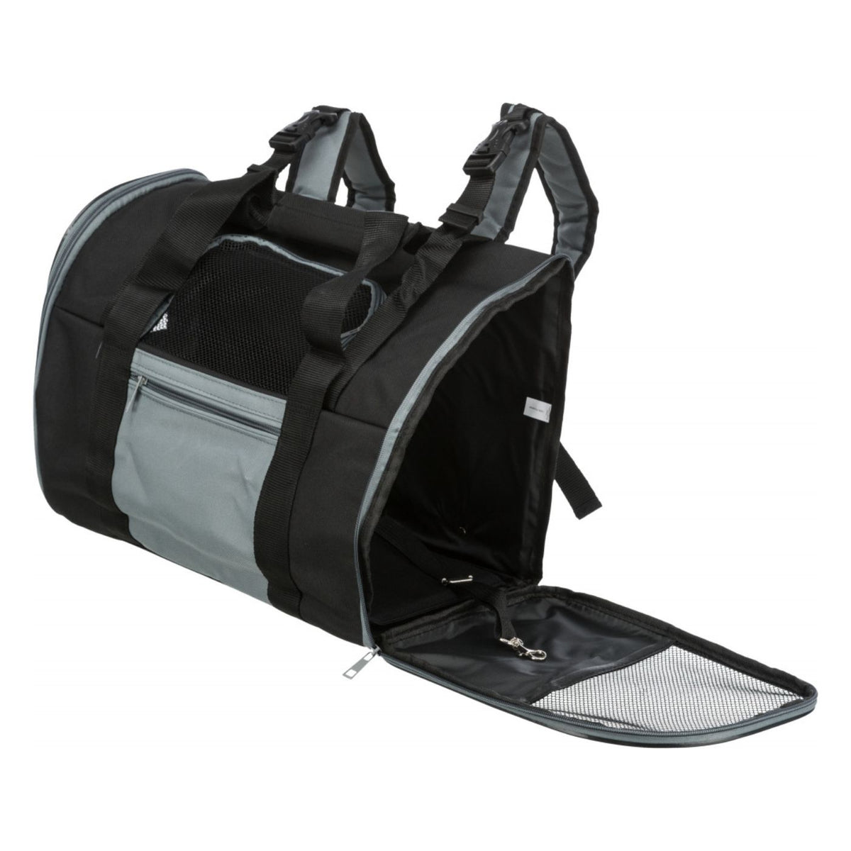 Trixie Zaino Connor per Animali fino a 8kg di Peso 42 x 29 x 21 cm Nero/Grigio