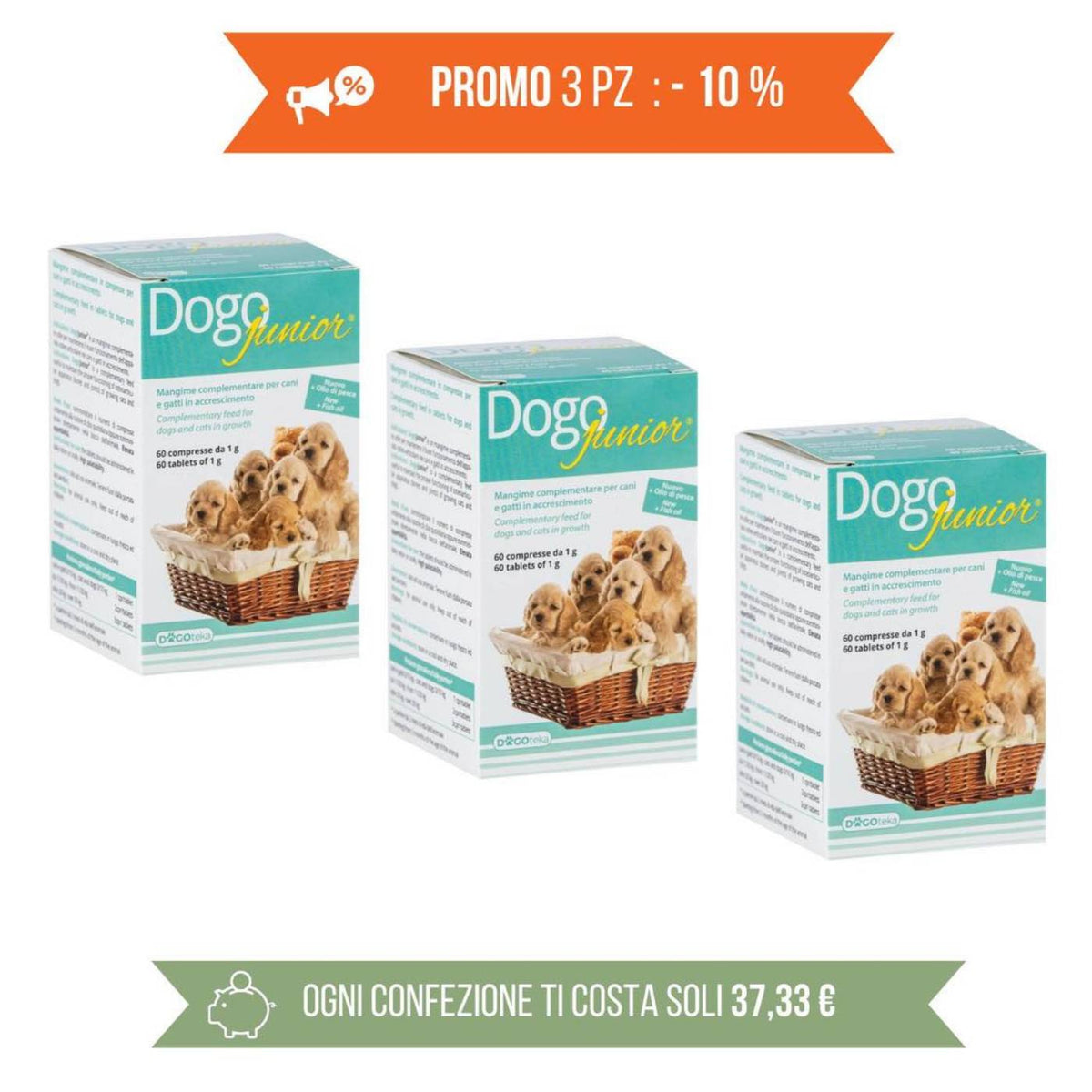 PROMO 3 Dogojunior -10% Dogoteka
