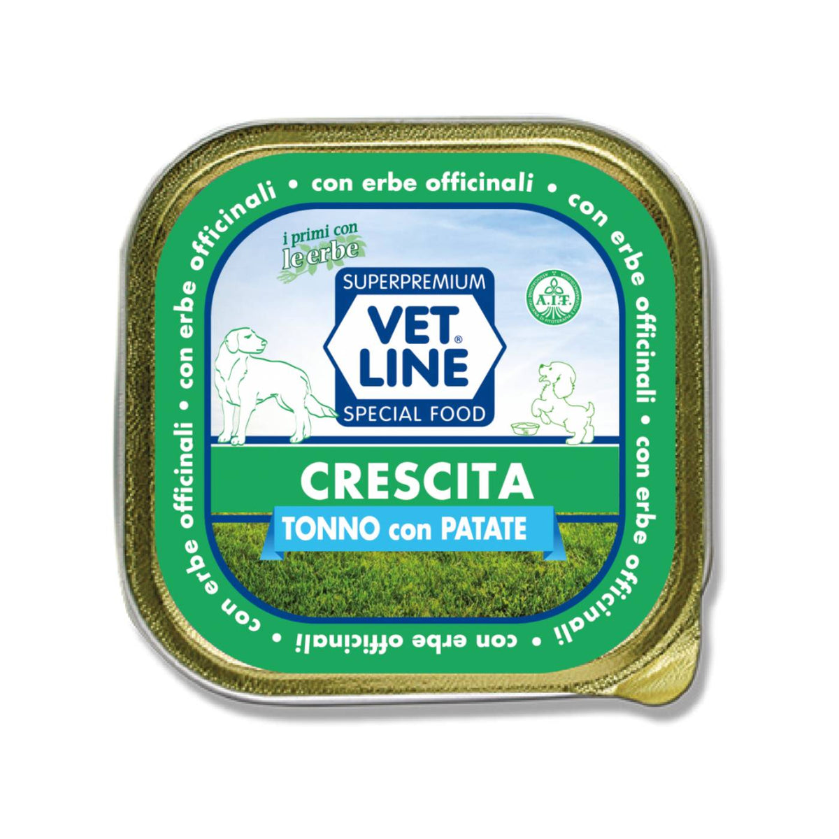 Vet Line Umido Crescita Tonno e Patate per Cuccioli Puppy