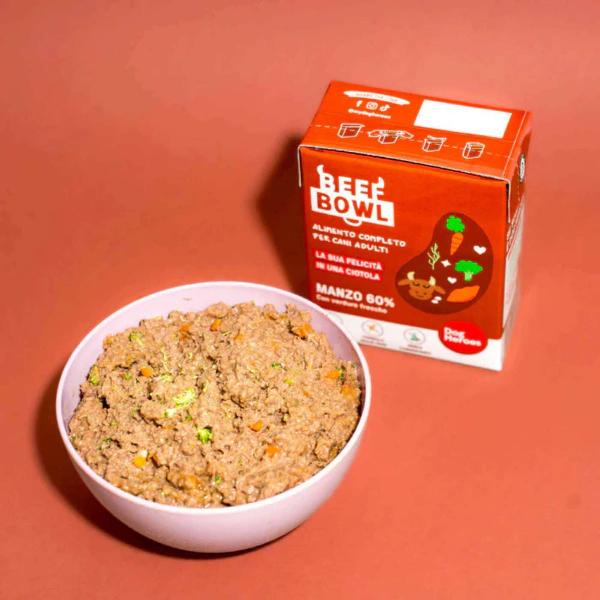 Dog Heroes Bowl Beef Manzo Cibo Fresco per Cani 390 g
