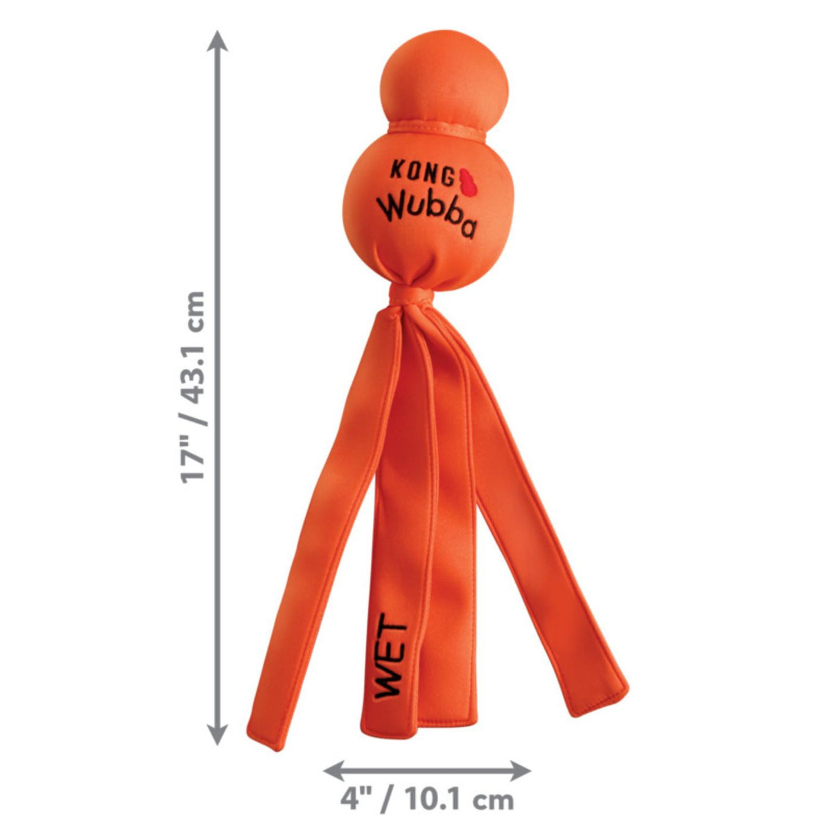 Kong Wubba Wet Galleggiante Gioco in Neoprene per Cani Colori Assortiti