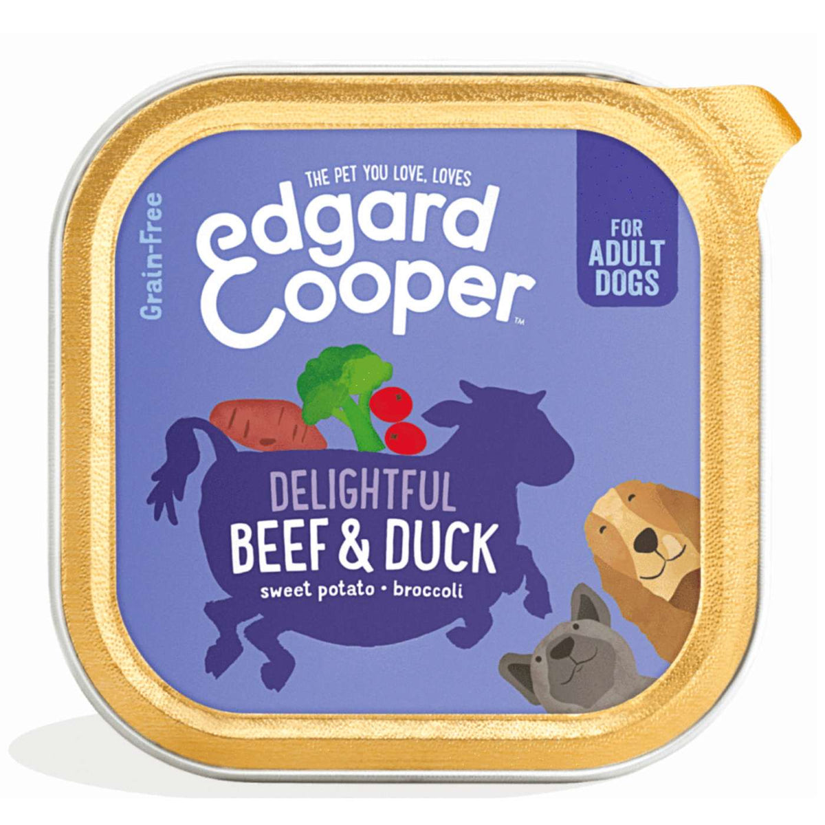 Edgard &amp; Cooper Umido per Cani Manzo e Anatra 150 g