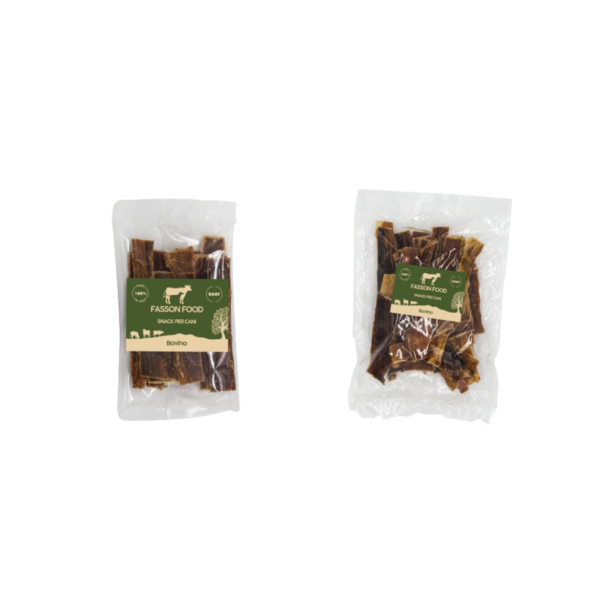 Fasson Food Esofago Bovino Aperto Filiera Piemontese per Cani