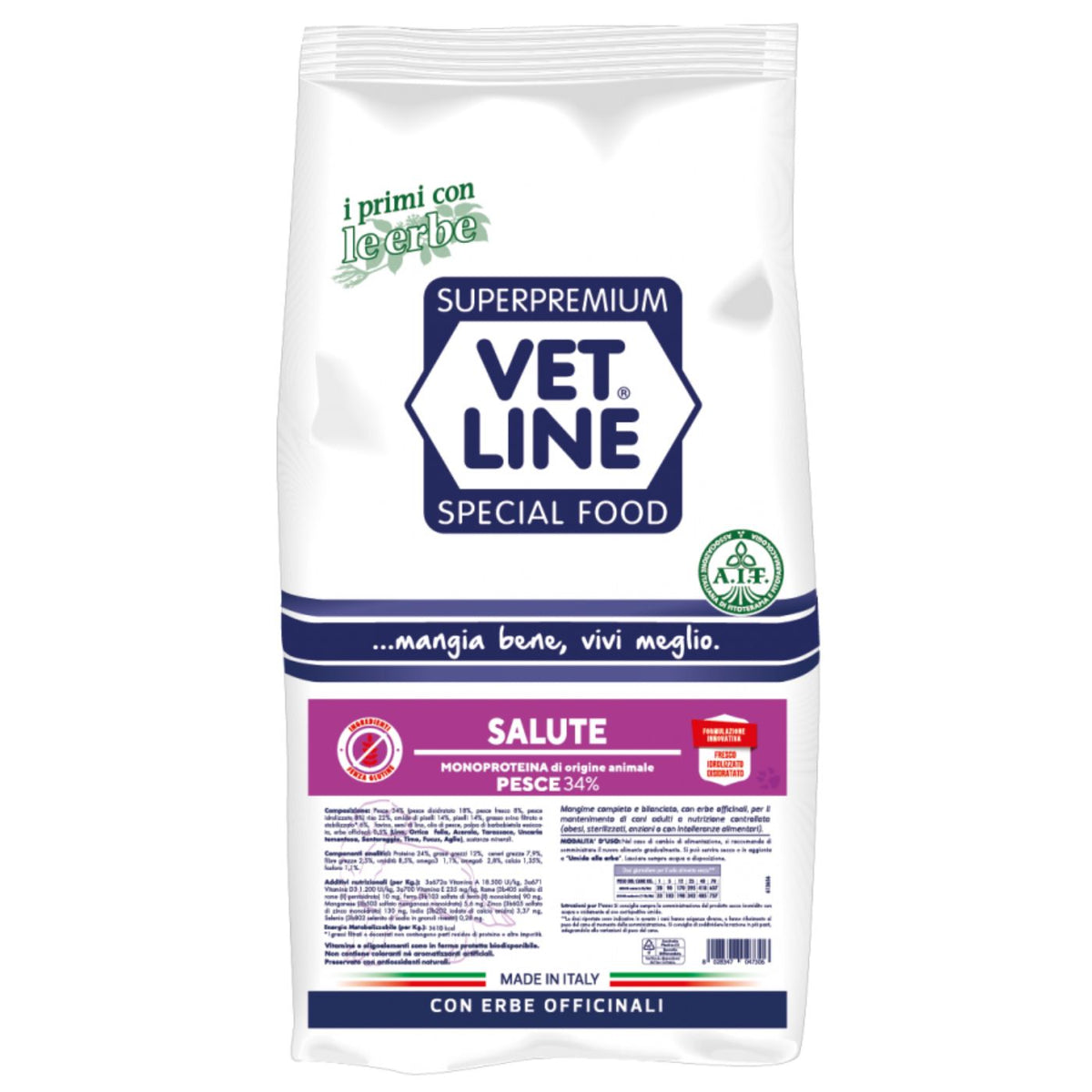 Vet Line Linea Salute Pesce per Cani Adulti VetLine
