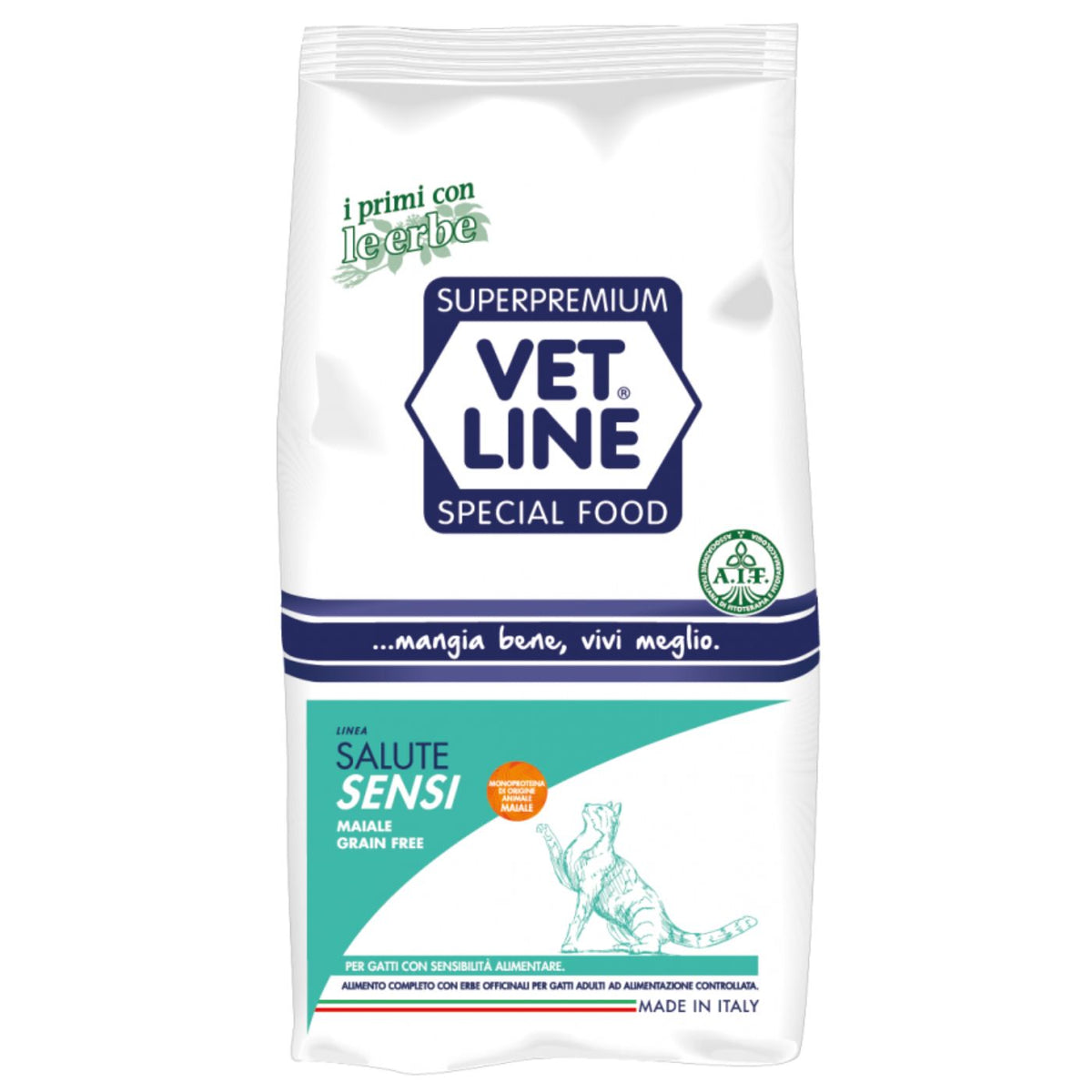 Vet Line Salute Sensi Monoproteico Maiale Grain Free per Gatti Adulti VetLine