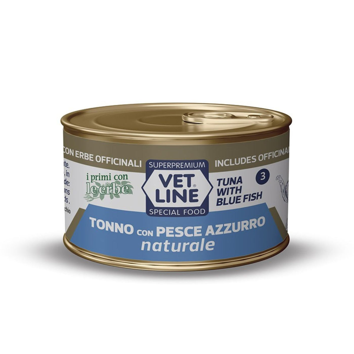Vet Line Umido Tonno con Pesce Azzurro Naturale per Gatti Vetline