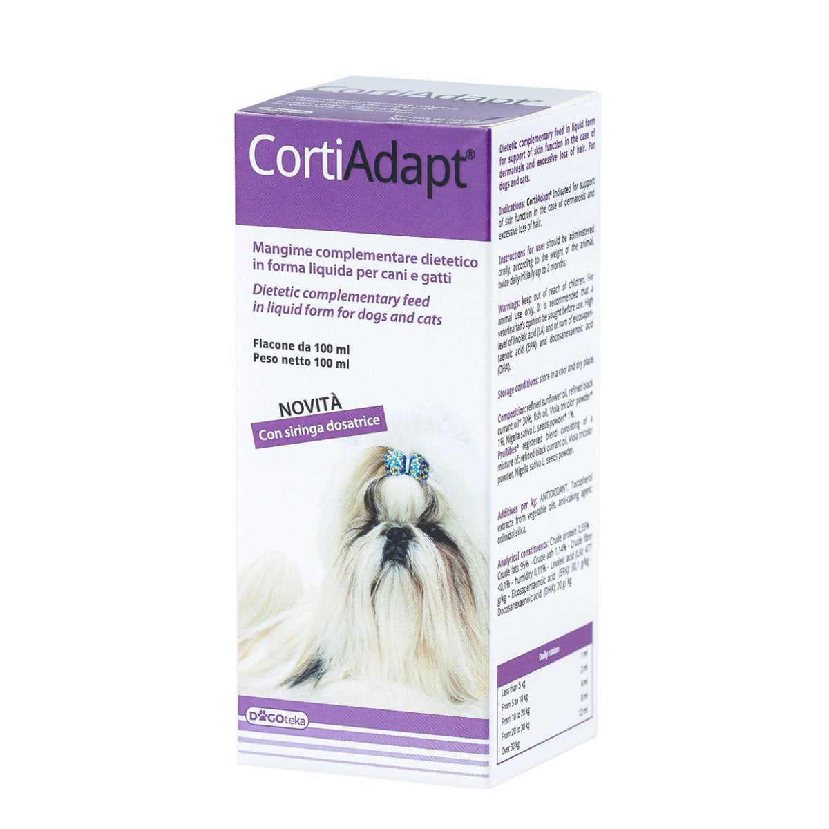 Dogoteka CortiAdapt Integratore Liquido per Cani e Gatti 100 ml