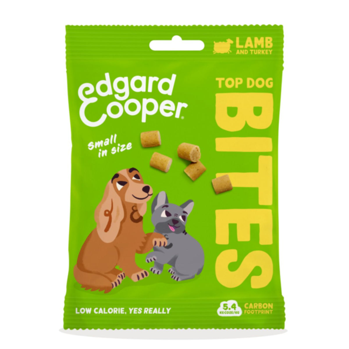 Edgard&amp;Cooper Bites Bocconcini Piccoli di Agnello e Tacchino Premi Addestramento per Cani 50 g