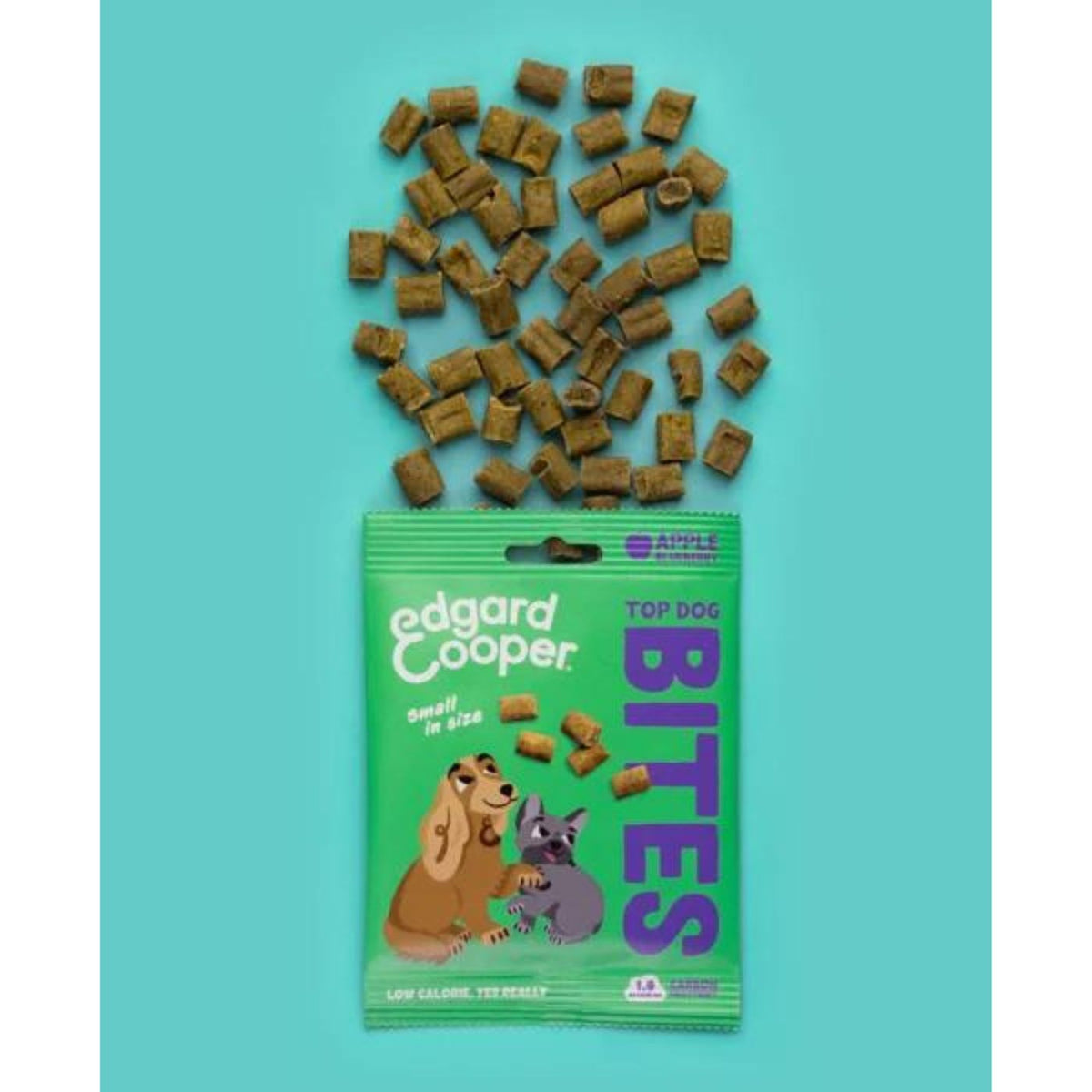 Edgard&amp;Cooper Bites Bocconcini Piccoli di Mela Premi Addestramento per Cani 50 g