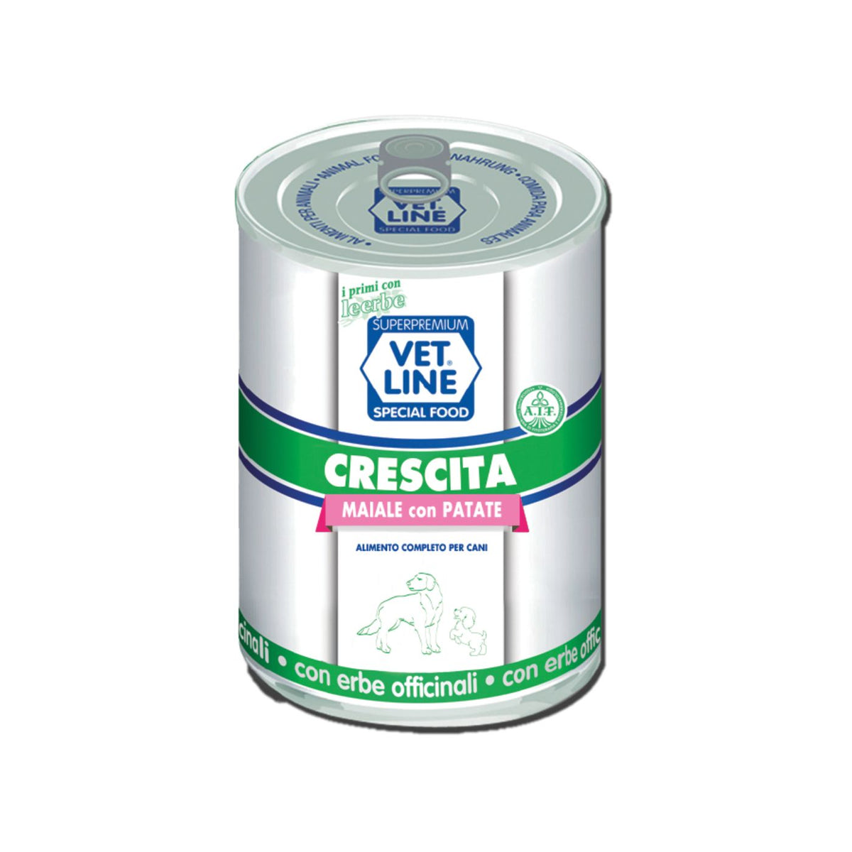Vet Line Umido Crescita Maiale e Patate per Cuccioli Puppy Vetline
