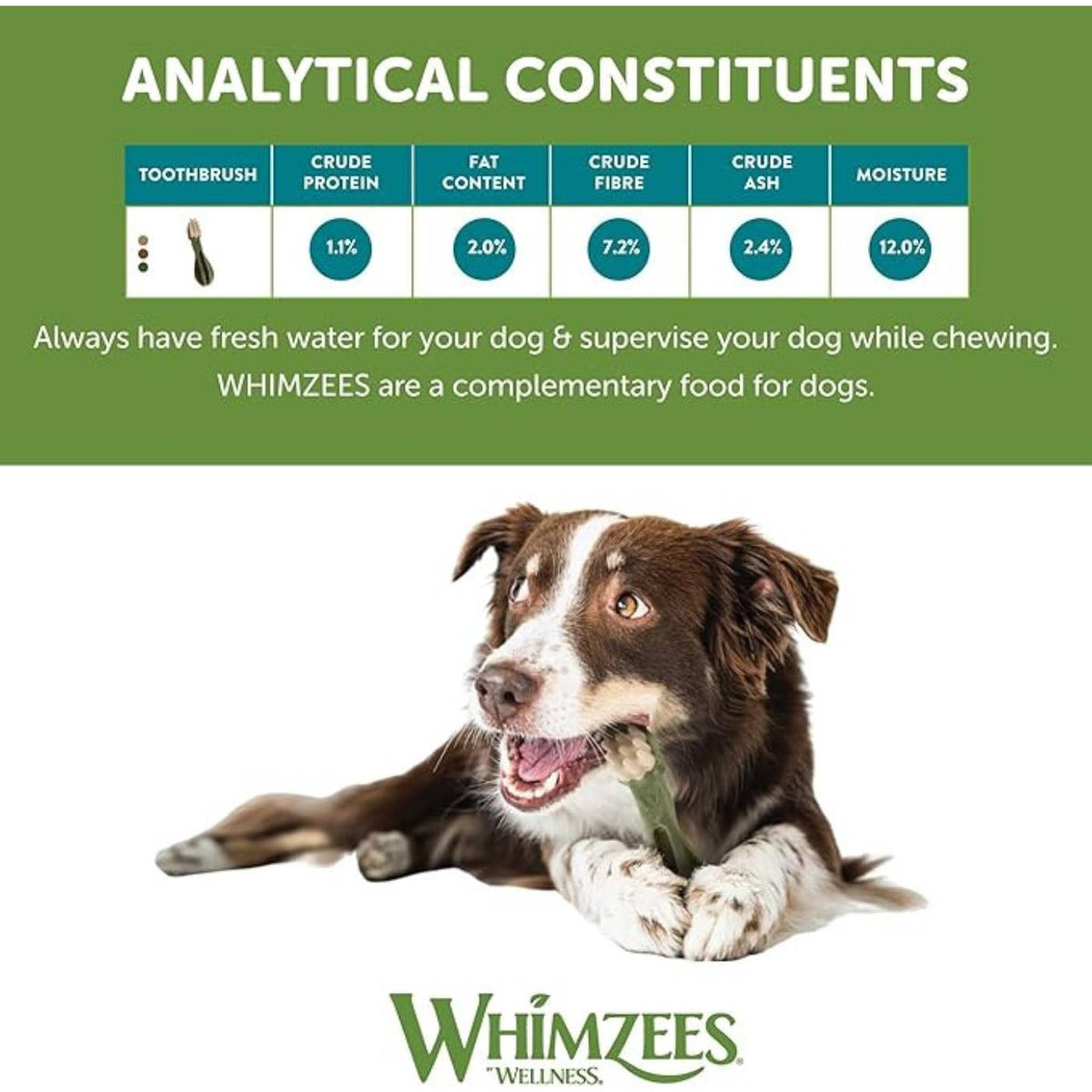 Whimzees Snack Dentale Naturale Spazzolino per Cani Toothbrush