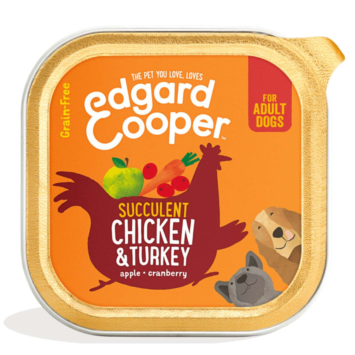 Edgard &amp; Cooper Umido per Cani Pollo e Tacchino 150 g