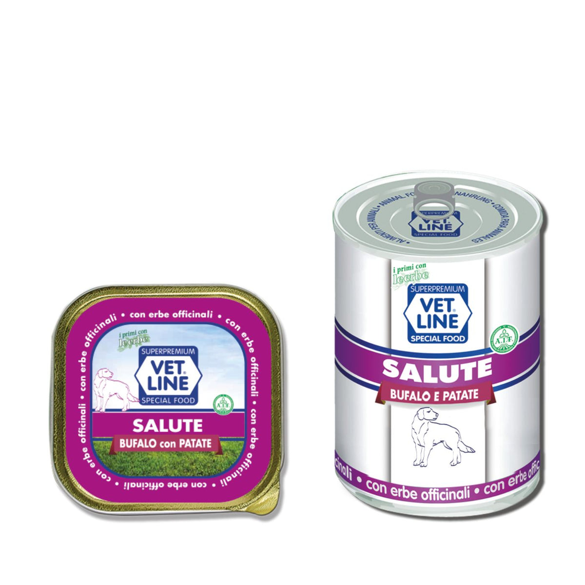 Vet Line Salute Bufalo con Patate Alimento Umido Monoproteico per Cani VetLine