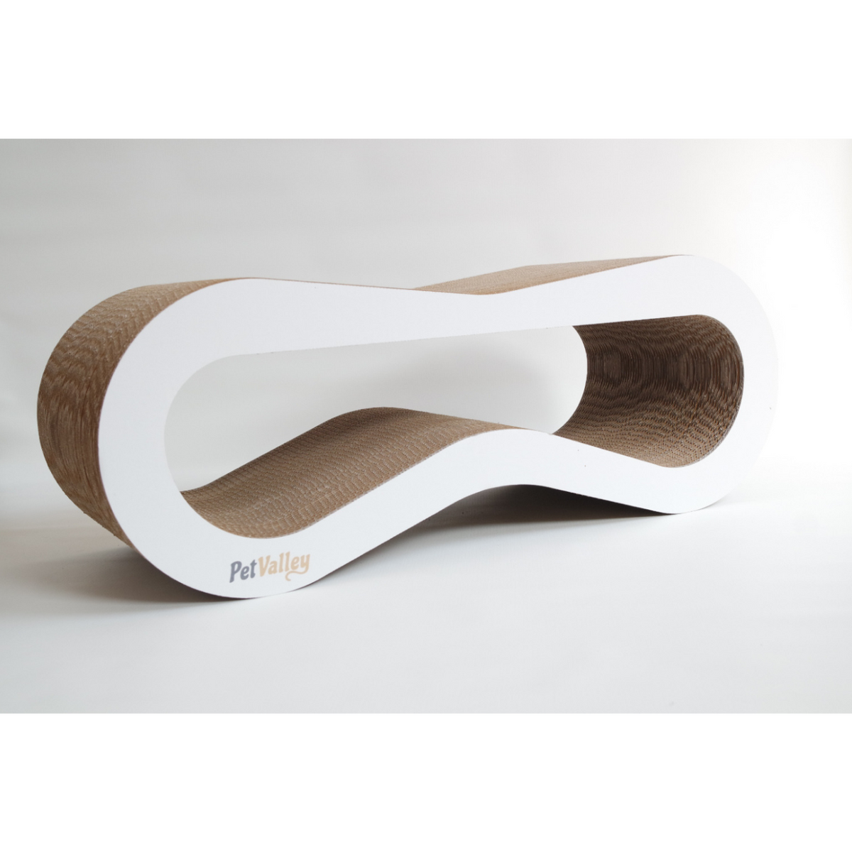 Tiragraffi per Gatti PetValley in Cartone mod. Cuccia Bianco