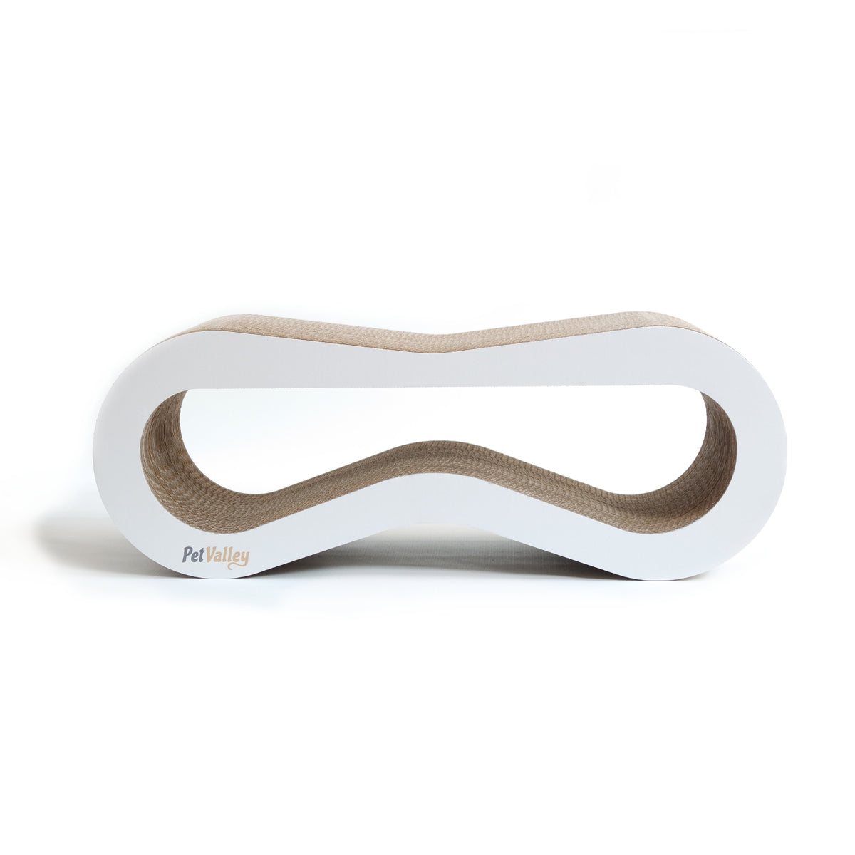 Tiragraffi per Gatti PetValley in Cartone mod. Cuccia Bianco