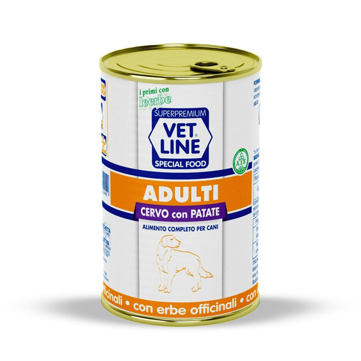 Vet Line Umido Cervo e Patate per Cani Adulti Monoproteico VetLine