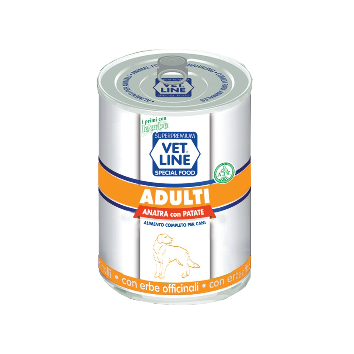 Vet Line Umido Adulti Anatra e Patate per Cani Adulti VetLine