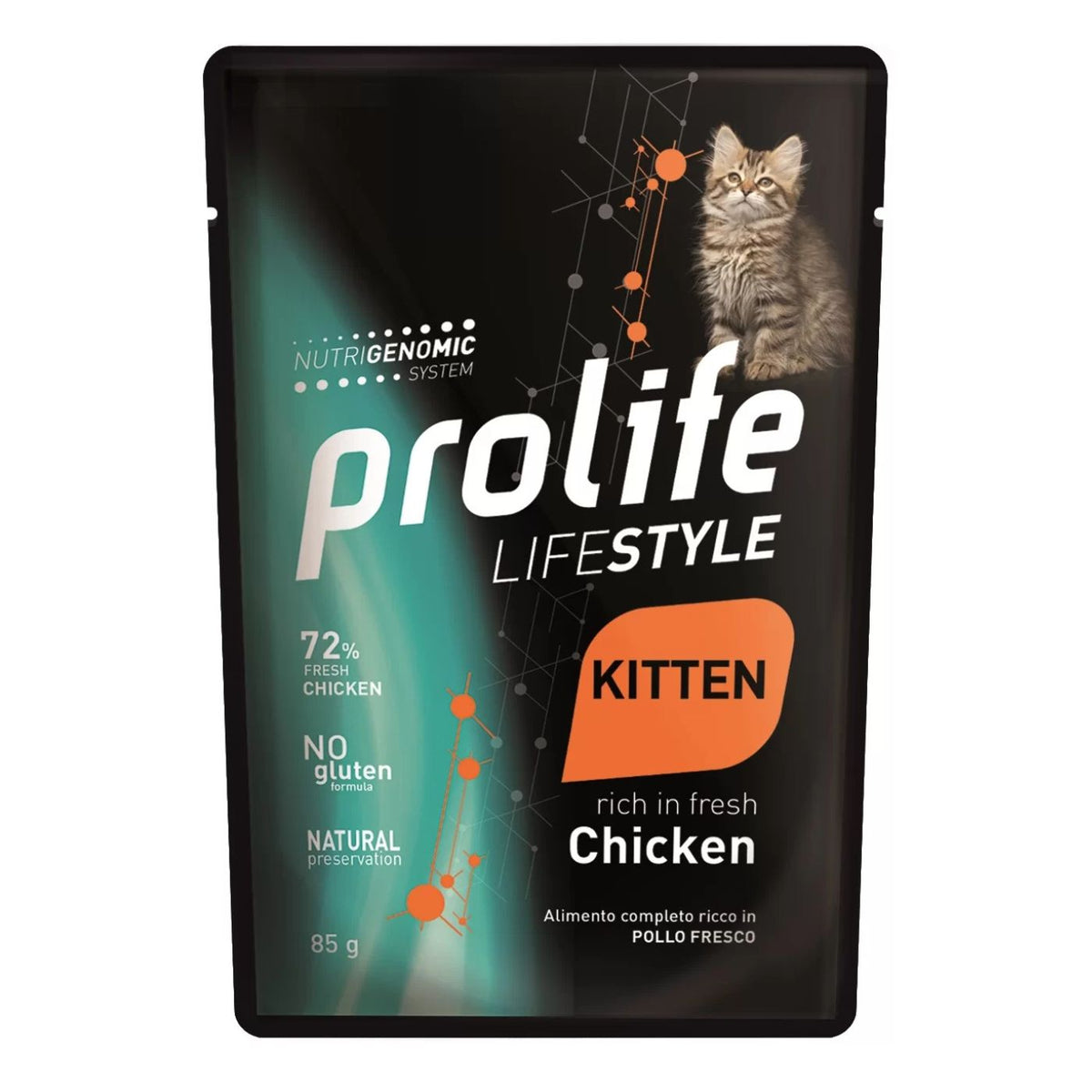 Prolife Cat Lifestyle Kitten Pollo Umido per Gattini