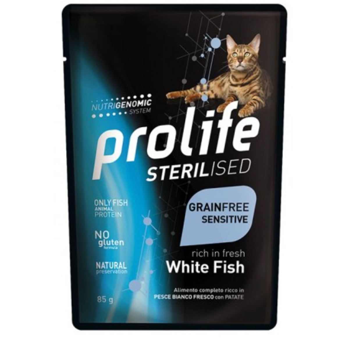 Prolife Cat Sterilised Grain Free Adult Pesce Bianco Umido per Gatti