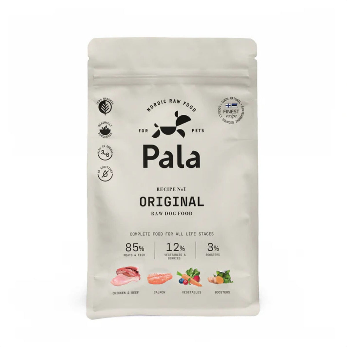 Pala Alimento Completo per Cani con Pollo Manzo & Salmone Ricetta N° 1 Originale