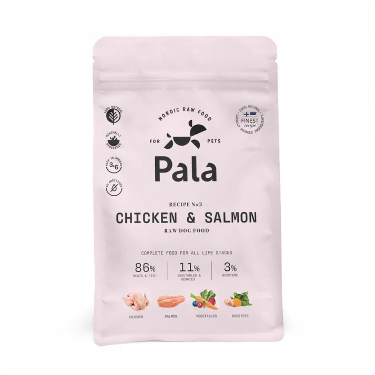 Pala Alimento Completo per Cani con Pollo & Salmone Ricetta N° 2