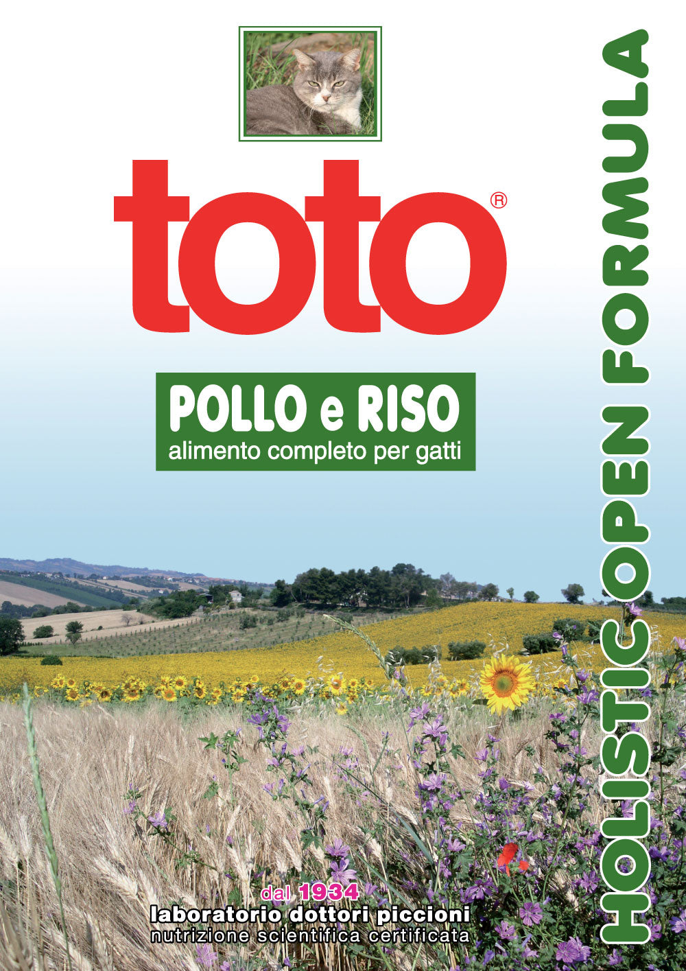 Toto Holistic Open Formula Pollo e Riso per Gatti