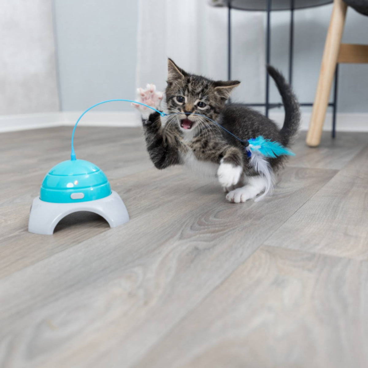 Trixie Gioco Catch Me ø 15 x 21 cm per Gatti in Platica con Telecomando