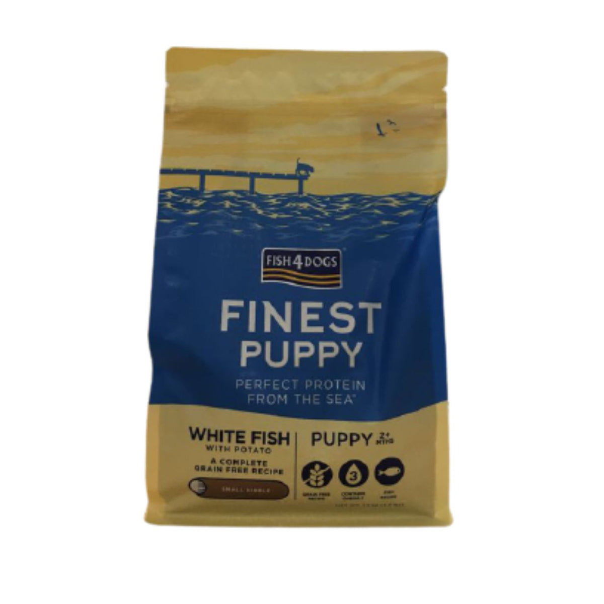 Fish4Dogs Finest Puppy SMALL Pesce Bianco