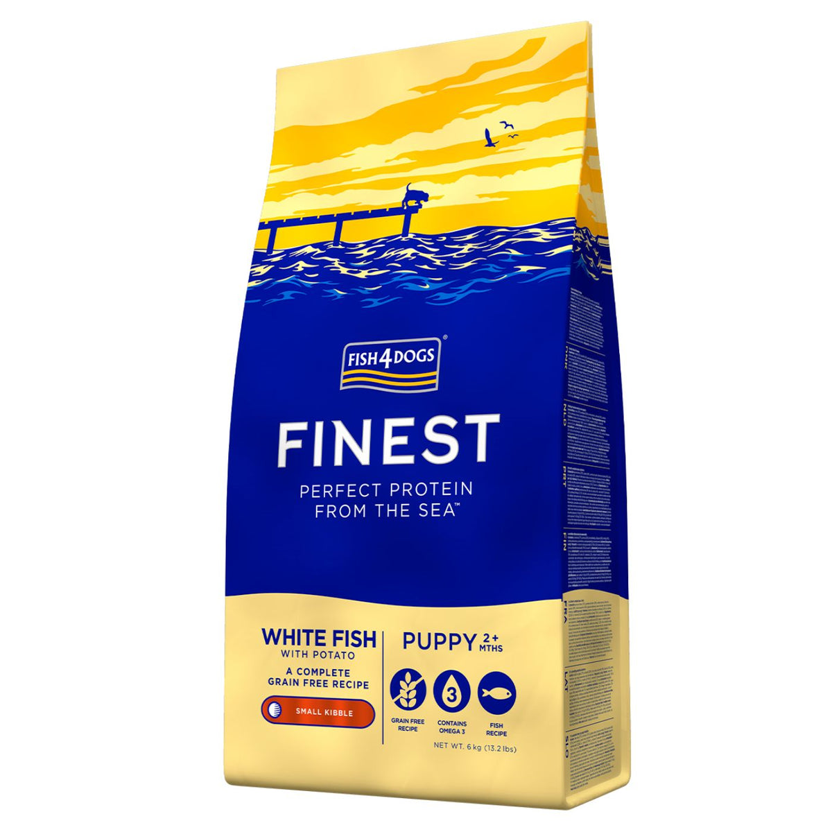 Fish4Dogs Finest Puppy SMALL Pesce Bianco