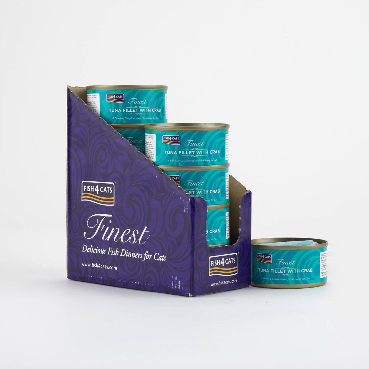 Fish4Cats Finest Filetti di Tonno con Granchio per Gatti 70 g