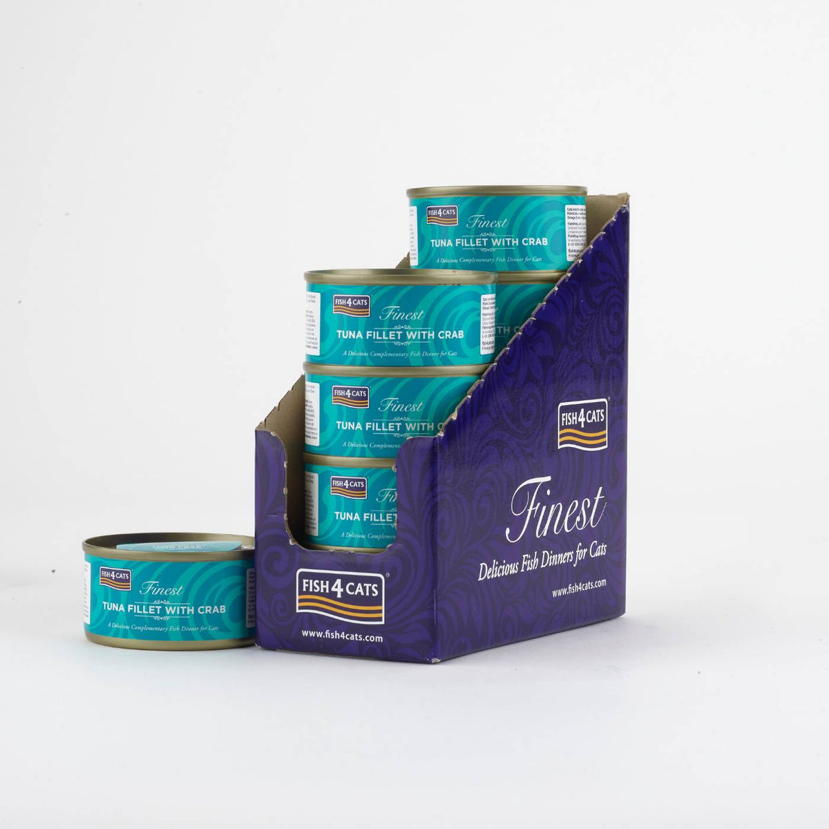 Fish4Cats Finest Filetti di Tonno con Granchio per Gatti 70 g