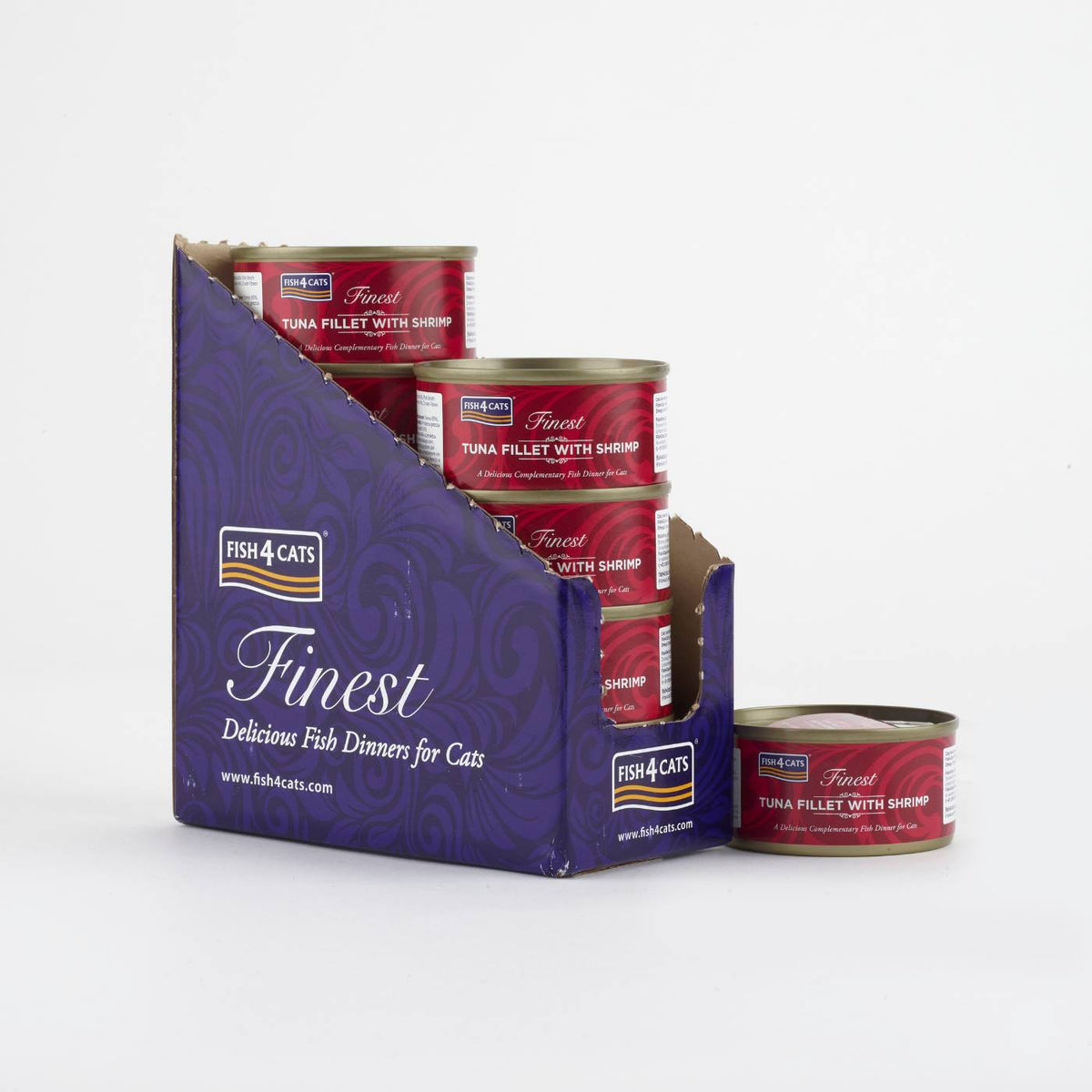 Fish4Cats Finest Filetti di Tonno con Gamberetti Umido per Gatti 70 gr