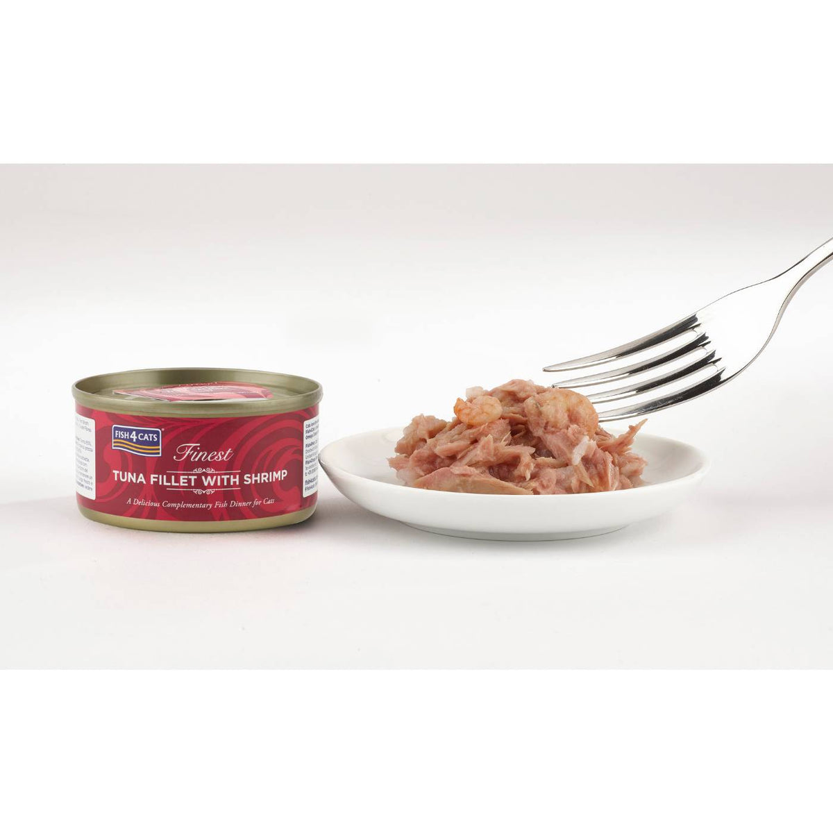Fish4Cats Finest Filetti di Tonno con Gamberetti Umido per Gatti 70 gr