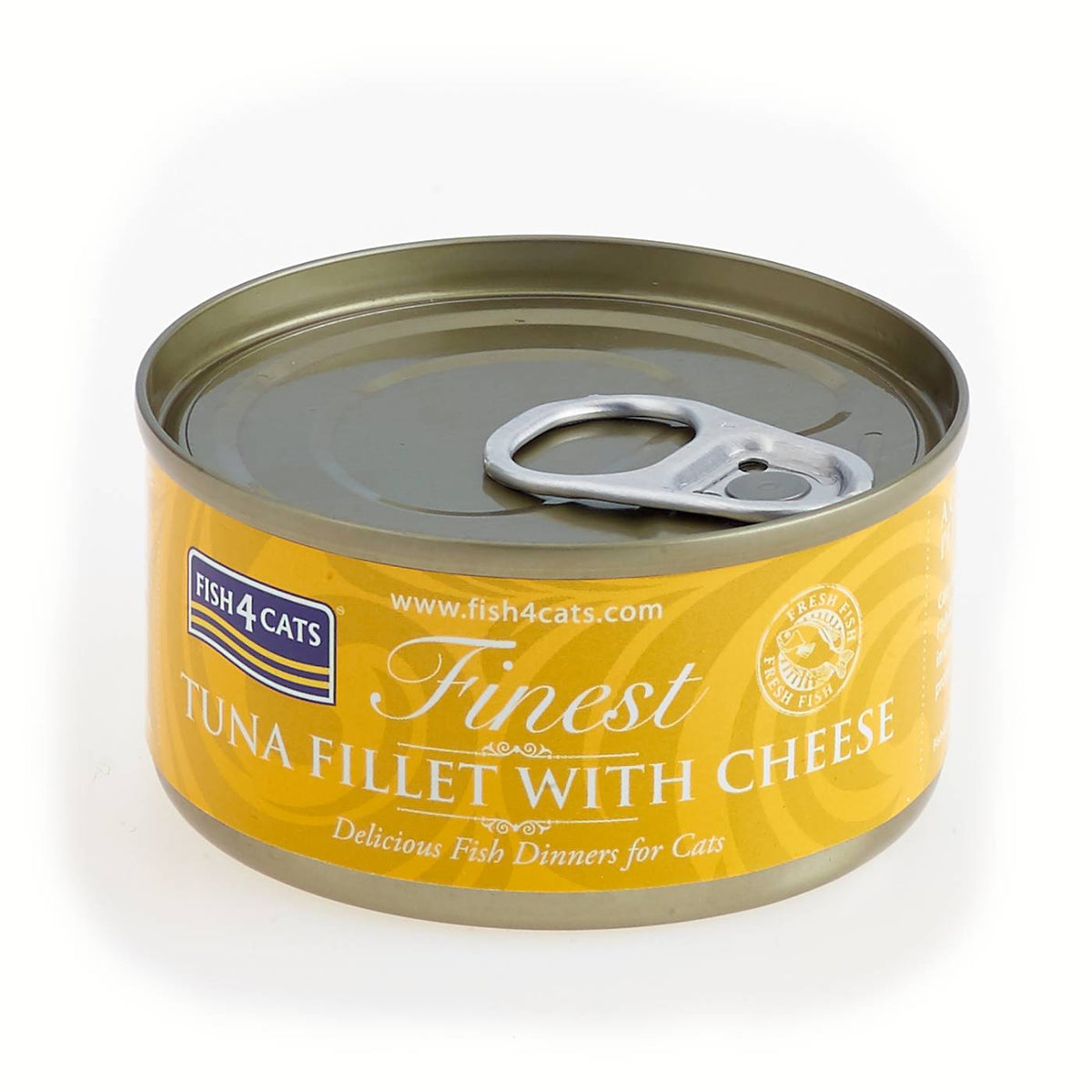 Fish4Cats Finest Filetti di Tonno con Formaggio Umido per Gatti 70 g