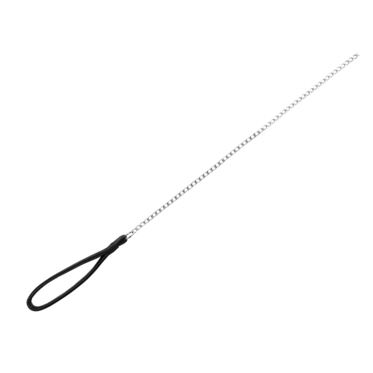 Trixie Guinzaglio Catena con Maniglia in Nylon lunghezza 1,1 mt / 2 mm Nero